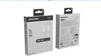 USB Cable Senteo SL-08 nano silicone USB C-Lightning 30W 1M