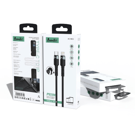 USB Cable Avantis AC-46сi 20w Type-C to Lightning