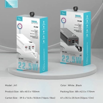 Power Bank JOKO J41 30000mAh 22.5W