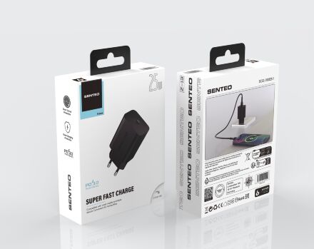 Сетевое Зарядное Устройство Senteo Z-13 USB-C PD25W charger GaN
