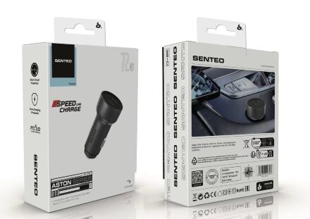 Автомобильное Зарядное Устройство Senteo Q-05 Aston Series PD36W+PD36W