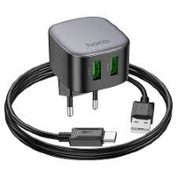 Мережевий Зарядний Пристрій Hoco CS34A Rayo 2USB QC3.0 Type-C