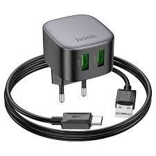 Мережевий Зарядний Пристрій Hoco CS34A Rayo 2USB QC3.0 Type-C