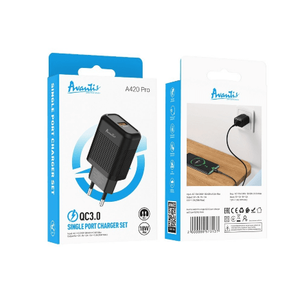 Сетевое Зарядное Устройство Avantis A420 Pro Vast power QC3.0 1USB