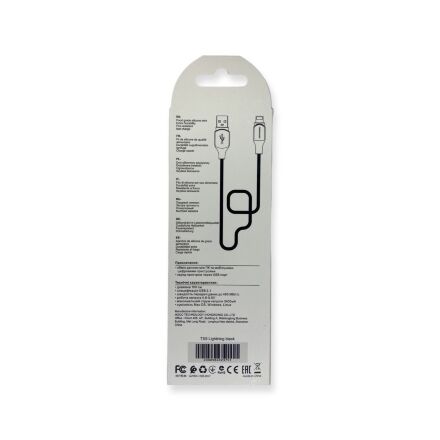 USB Cable TORNADO TX9 Silicone Lightning 2.4A/1m