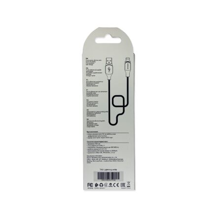 USB Cable TORNADO TX9 Silicone Lightning 2.4A/1m
