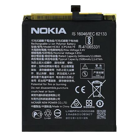 Акумулятор для Nokia 3.1 Plus / HE363