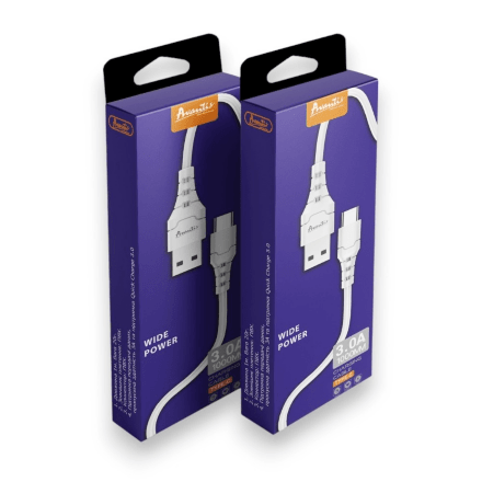 USB Cable Avantis A102 Wide Power 3A charging data cable Type-C