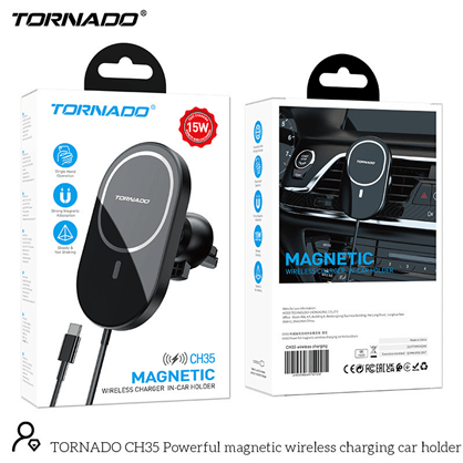 Автодержатель Tornado CH35 Wireless Charging